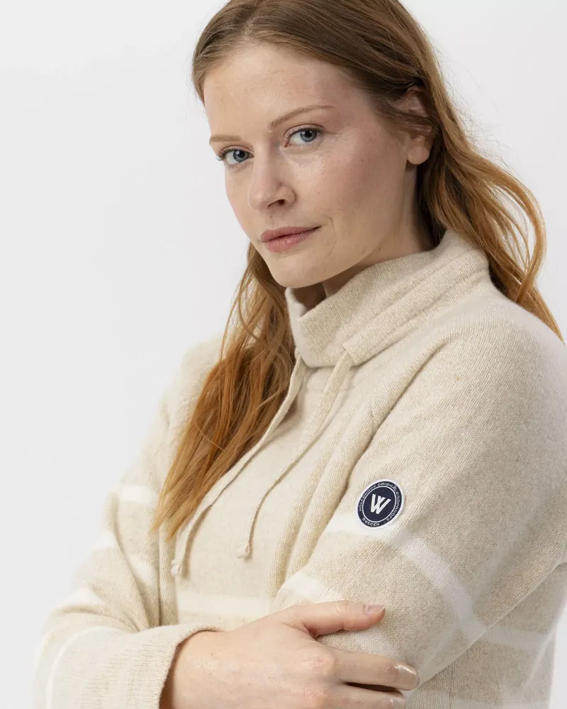 Holebrook Angelika Ladies Wind Proof Jumper Cream/Off White-3