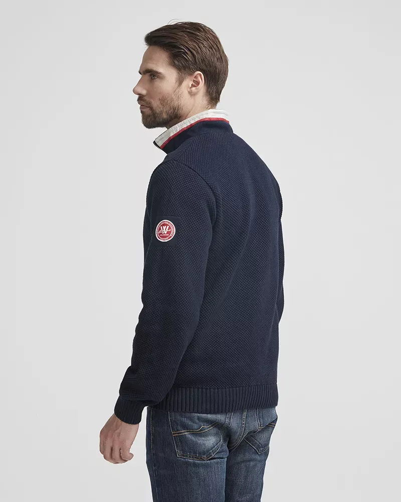 Holebrook Classic Men's Windproof Jumper Navy-2