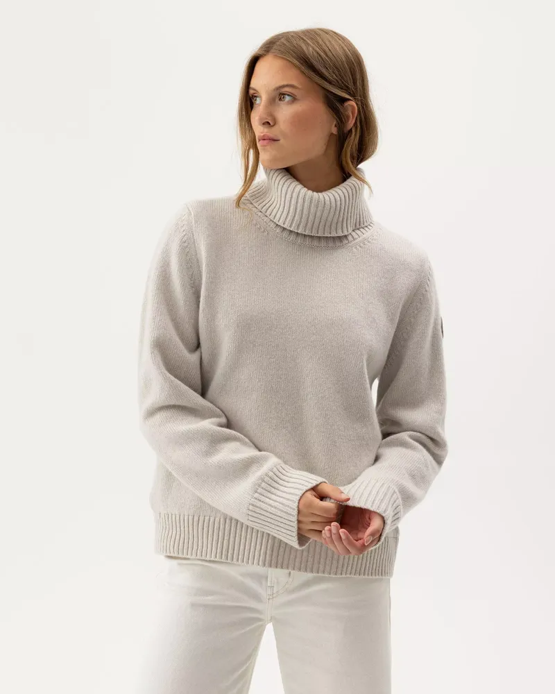 Holebrook Ellie Turtle Neck WP in Pearl-1