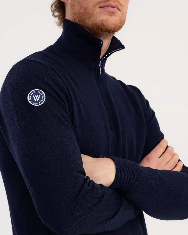 Holebrook Jesper T-Neck WP Dark Navy-4