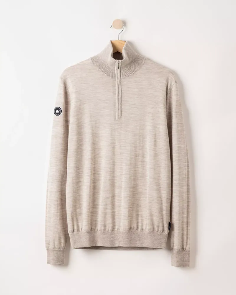 Holebrook Jesper T-Neck WP Sand Melange-4