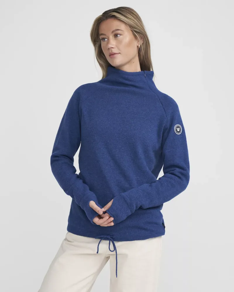 Holebrook Martina Ladies Wool Windproof Jumper Dark Royal-1