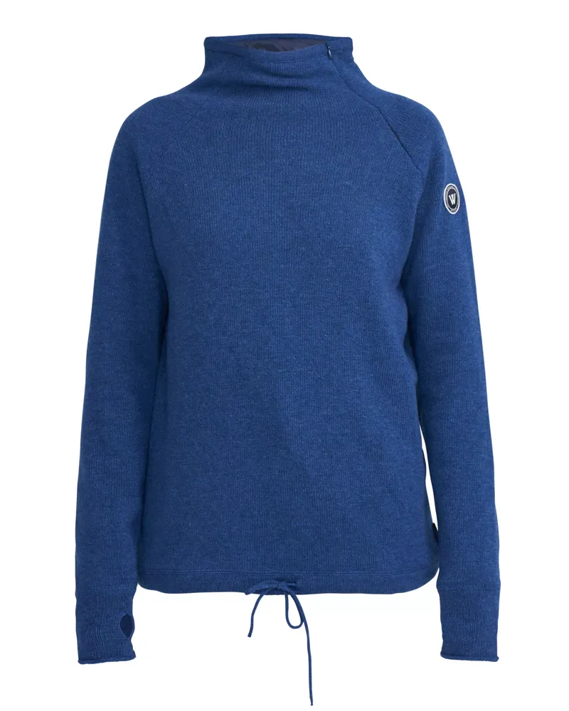 Holebrook Martina Ladies Wool Windproof Jumper Dark Royal