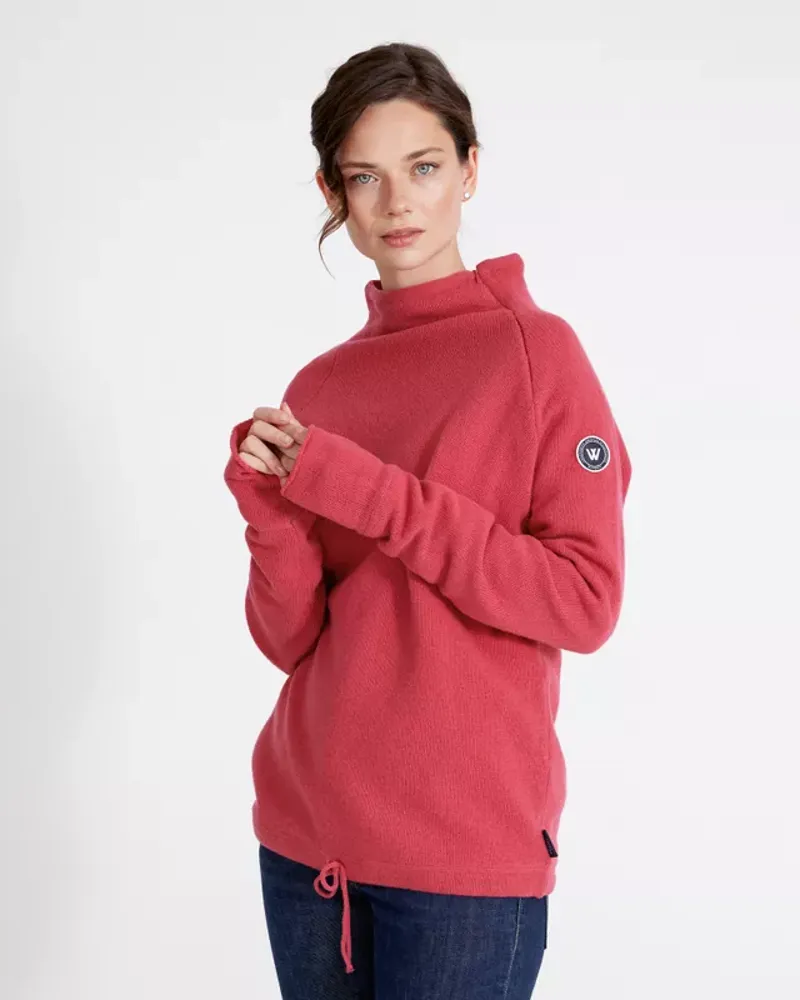 Holebrook Martina Ladies Wool Windproof Jumper Peony Pink-2