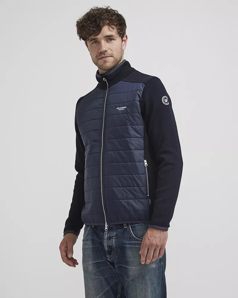 Holebrook Peder Men's Full Zip Windproof Jacket Navy-1