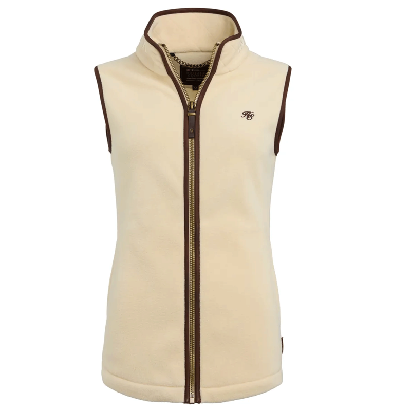 Holland Cooper Country Fleece Gilet Cream