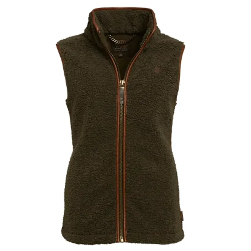 Holland Cooper Country Fleece Gilet Khaki Borg