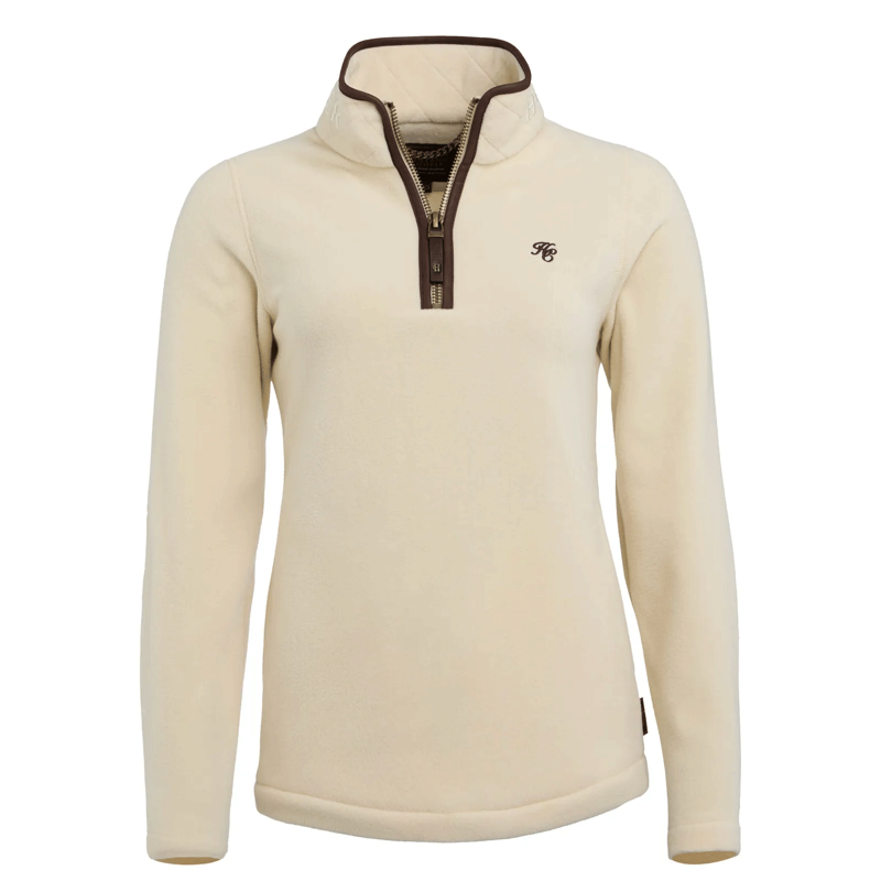Holland Cooper Country Fleece Half Zip Cream