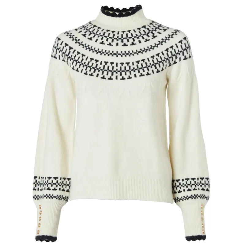 Holland Cooper Elodie Roll Neck Knit Natural