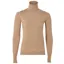 Holland Cooper Buttoned Knit Roll Neck Dark Camel