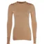 Holland Cooper Buttoned Knit Crew Neck Dark Camel