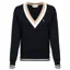 Holland Cooper Melissa V Neck Knit Ink Navy