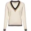 Holland Cooper Melissa V Neck Knit Natural