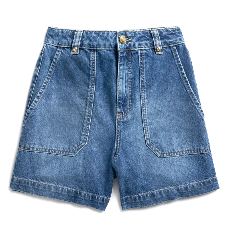 Holland Cooper Utility Denim Shorts