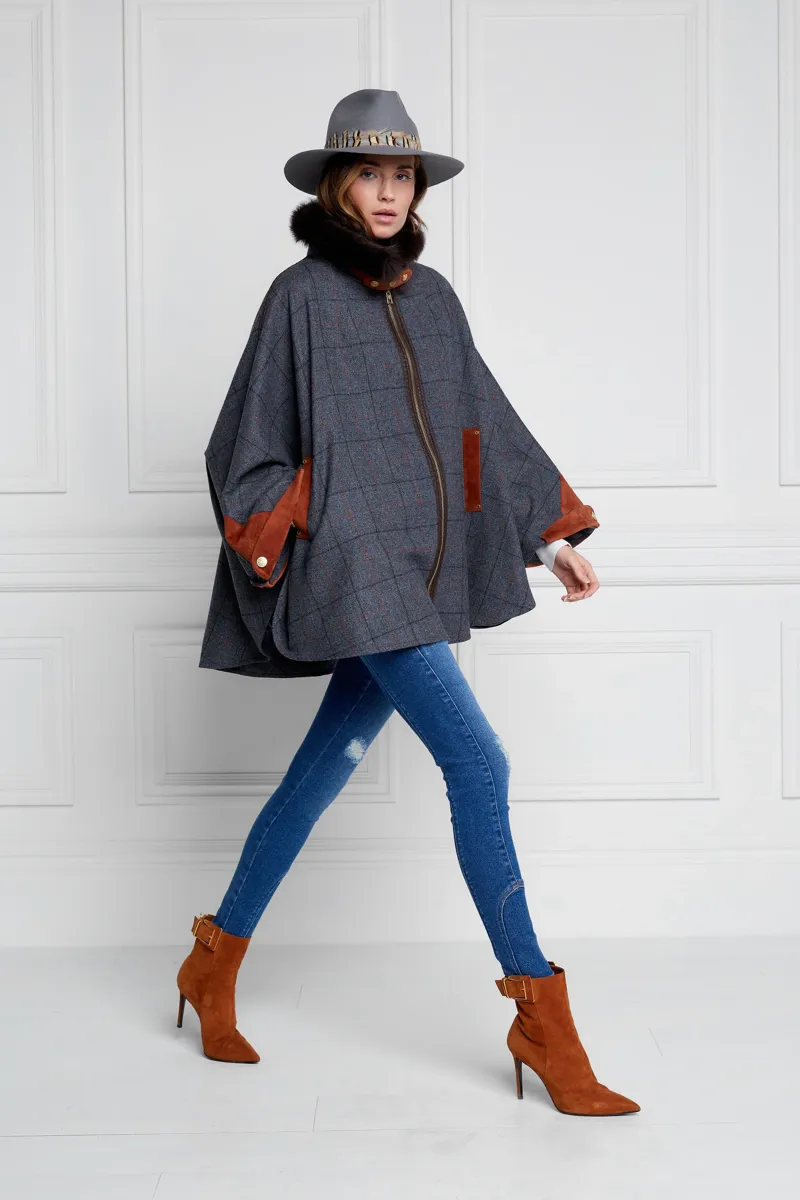 Holland Cooper Chiltern Cape Mid Blue Check-1