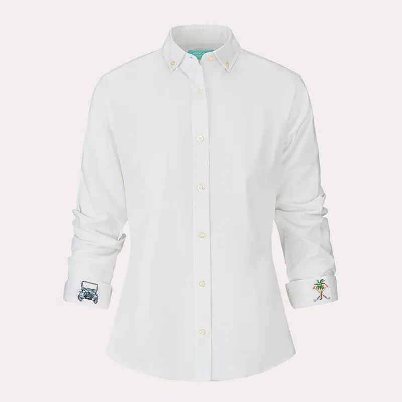 Hook Polo Men's White Linen Shirt-1