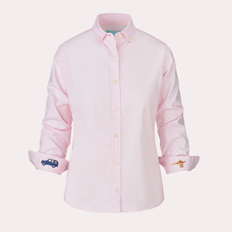 Hook Polo Men's Pink Oxford Shirt-1
