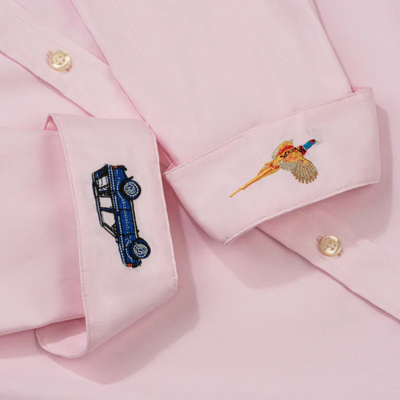 Hook Polo Men's Pink Oxford Shirt