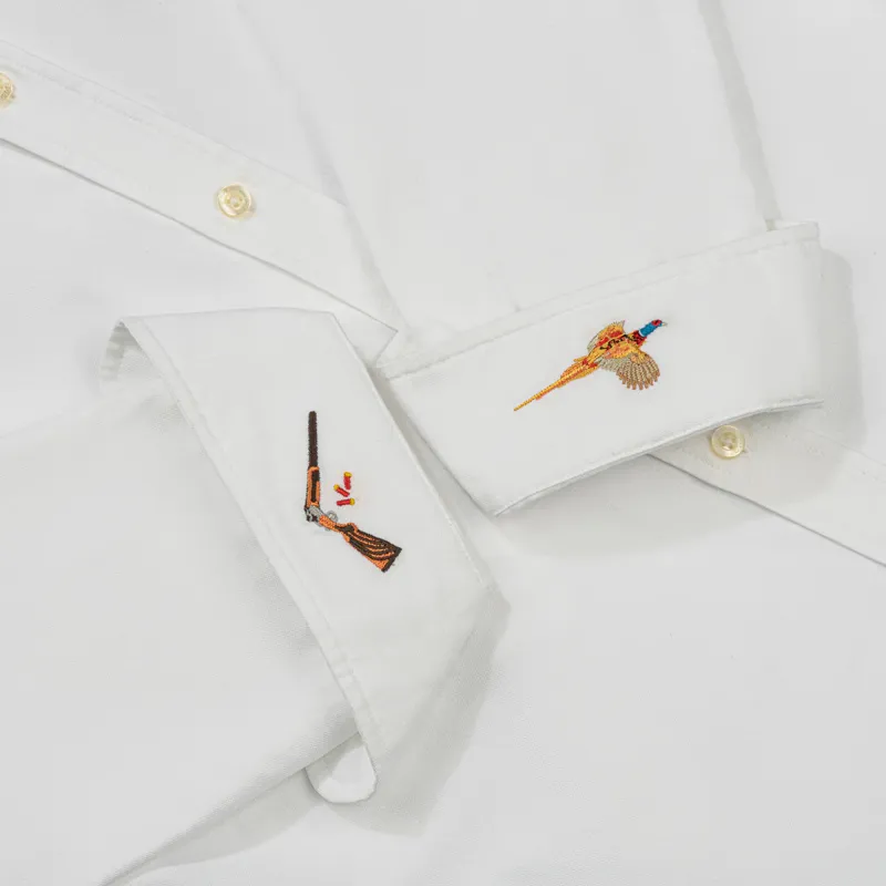 Hook Polo Men's White Oxford Shirt