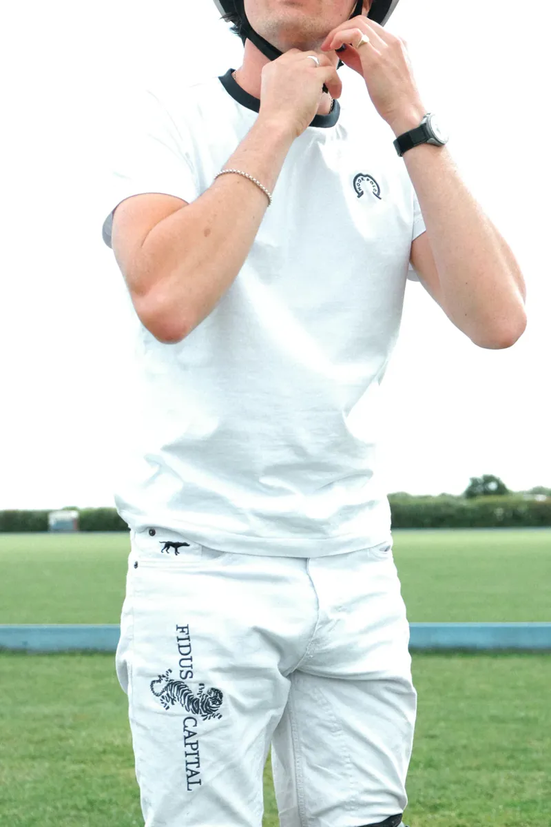 Hook Polo Classic Fit Heritage T-Shirt White-3