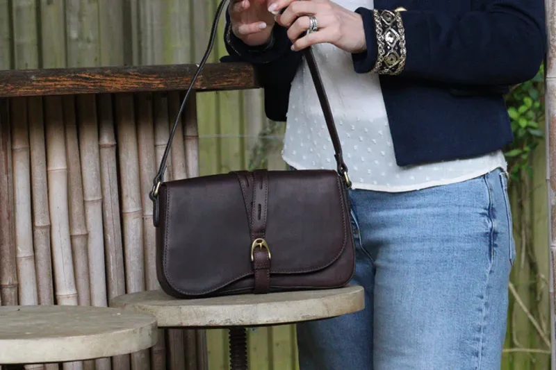 Hicks and Hides Icomb Handbag Brown-1