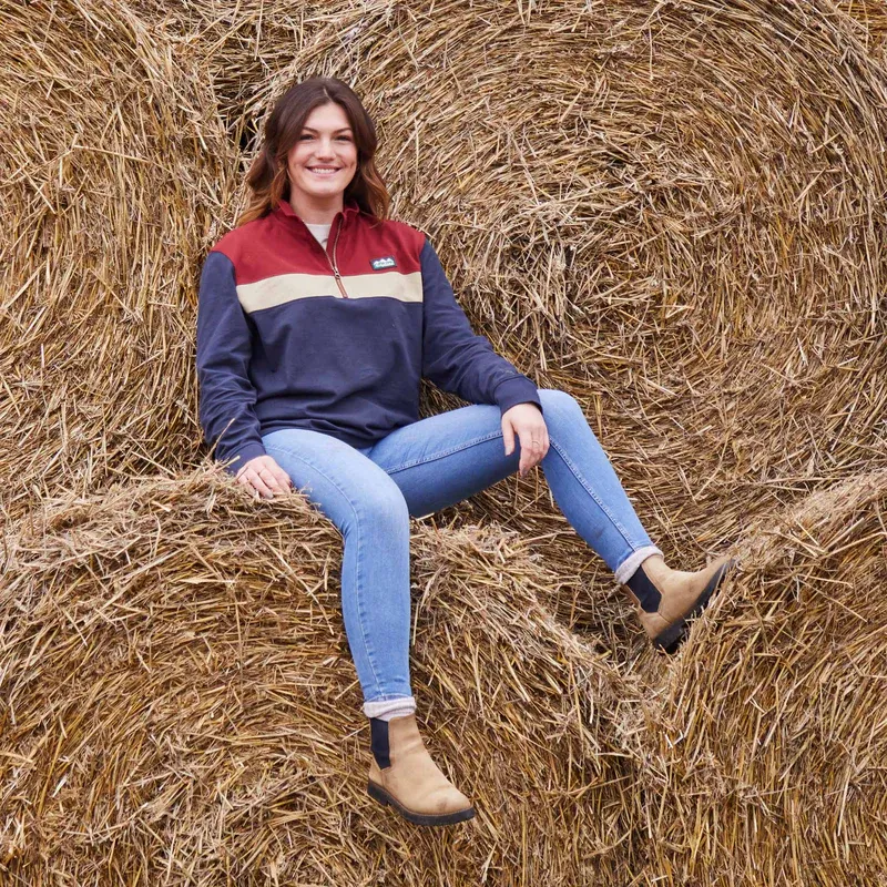 Ridgeline Backslider Rugby Top Navy Multi-2