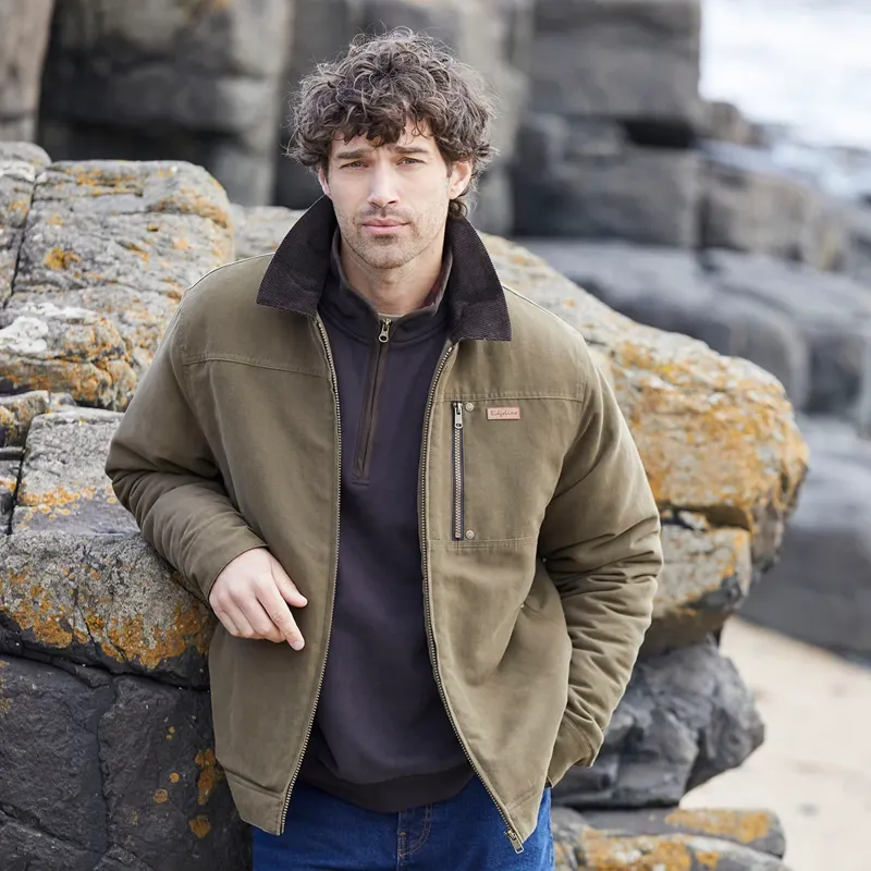 Ridgeline Men's Montana Work Coat in Moody Teak-5