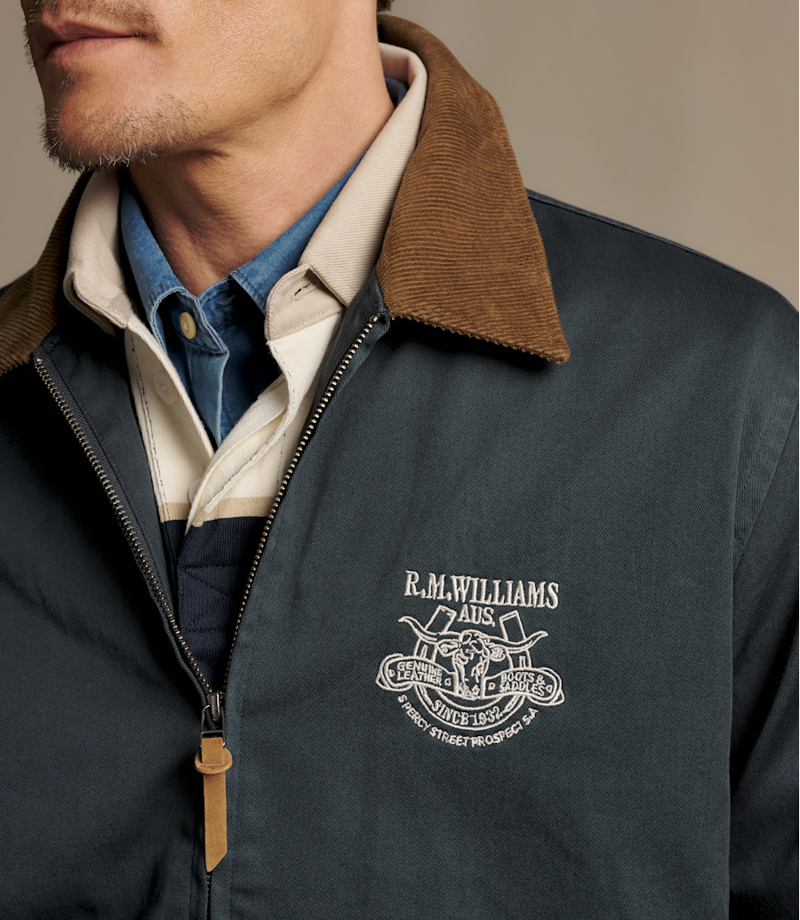 RM Williams Blyth Harrington Jacket in Steel-5