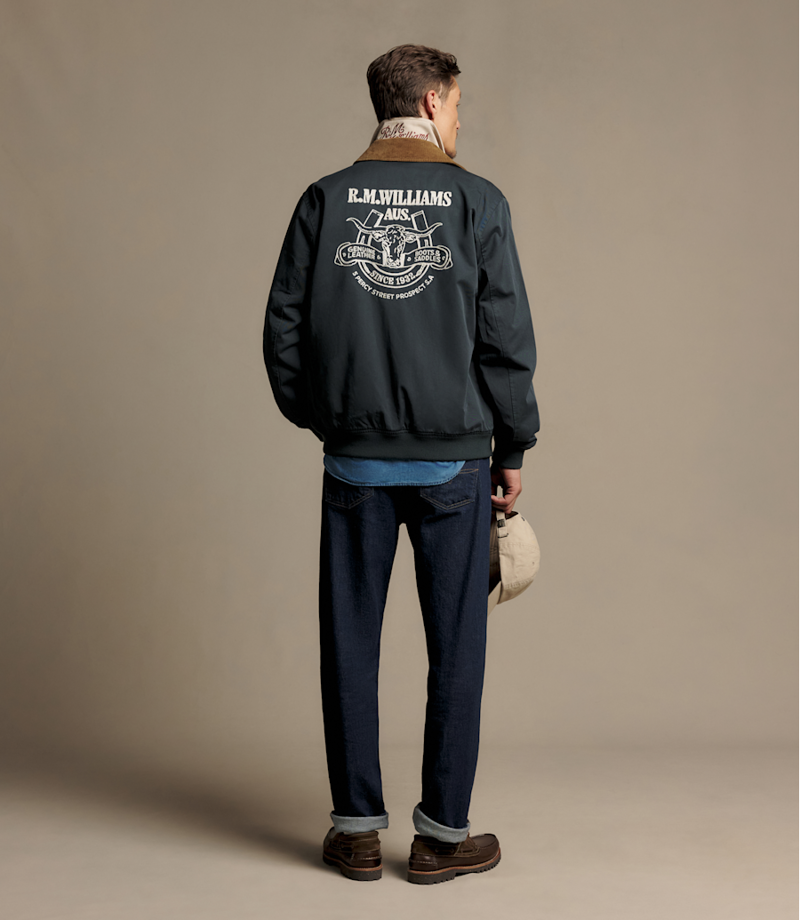 RM Williams Blyth Harrington Jacket in Steel-3