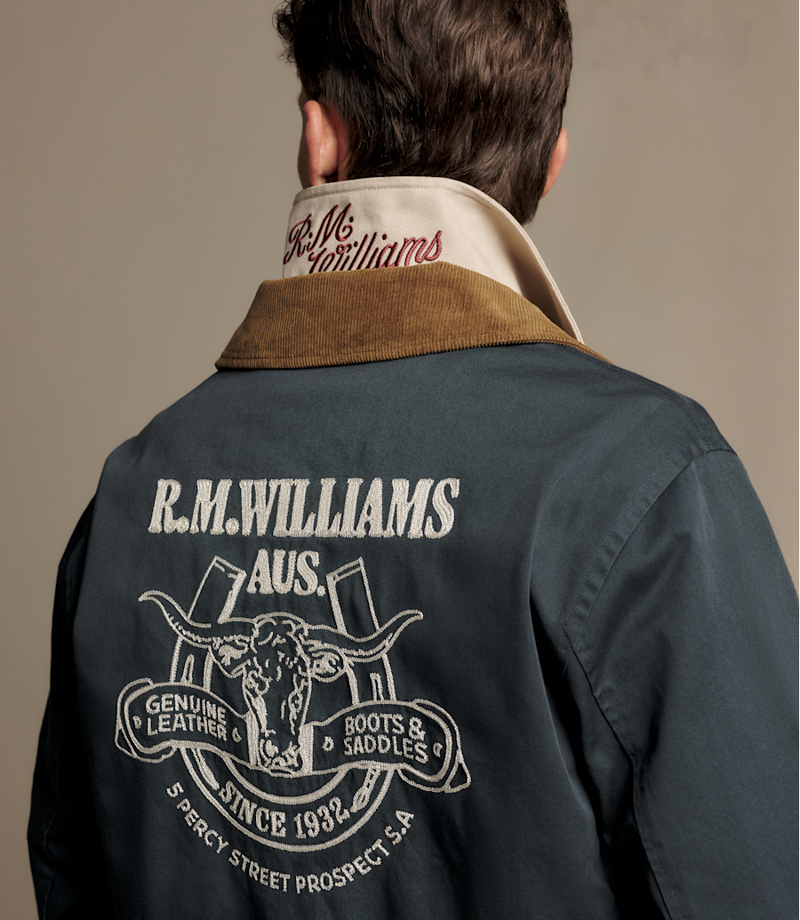 RM Williams Blyth Harrington Jacket in Steel-6