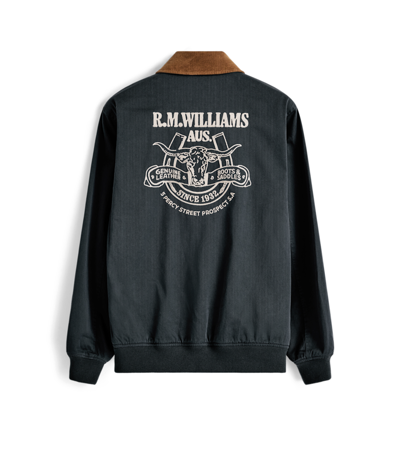 RM Williams Blyth Harrington Jacket in Steel-1