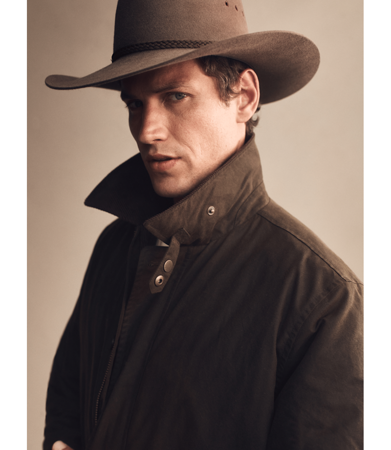 RM Williams Alberton Waxed Jacket in Dark Khaki-5