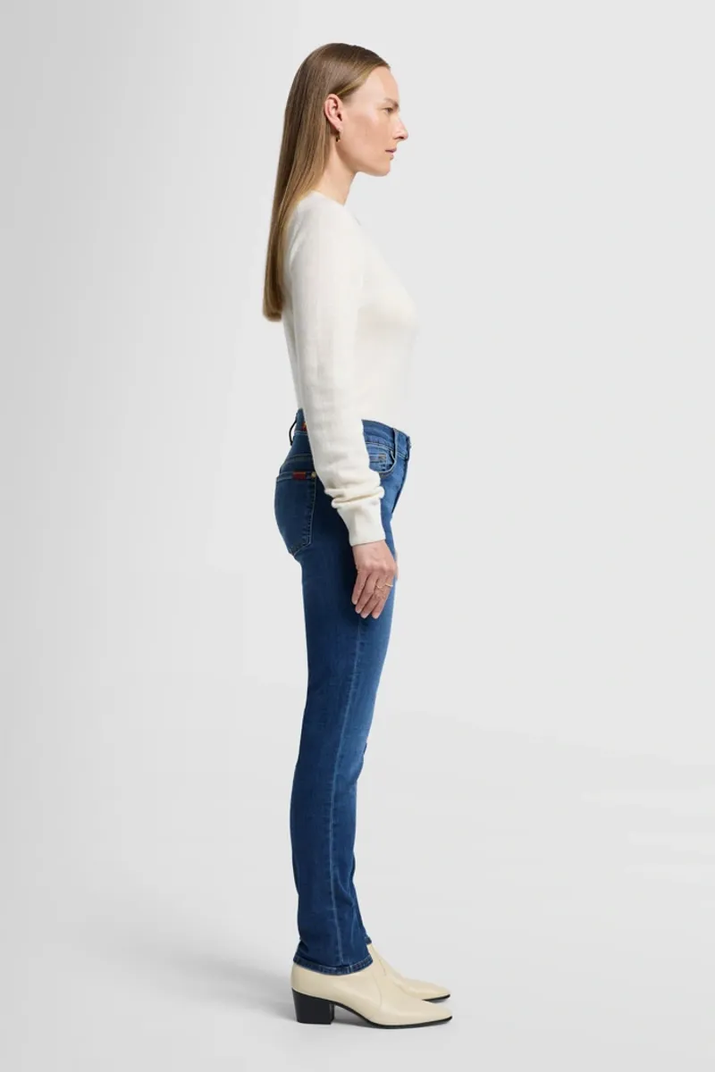 7 For All Mankind Roxanne Bair Duchess Mid Blue Jeans -2