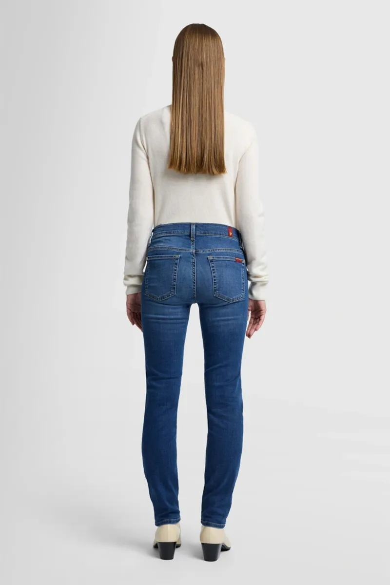 7 For All Mankind Roxanne Bair Duchess Mid Blue Jeans -3