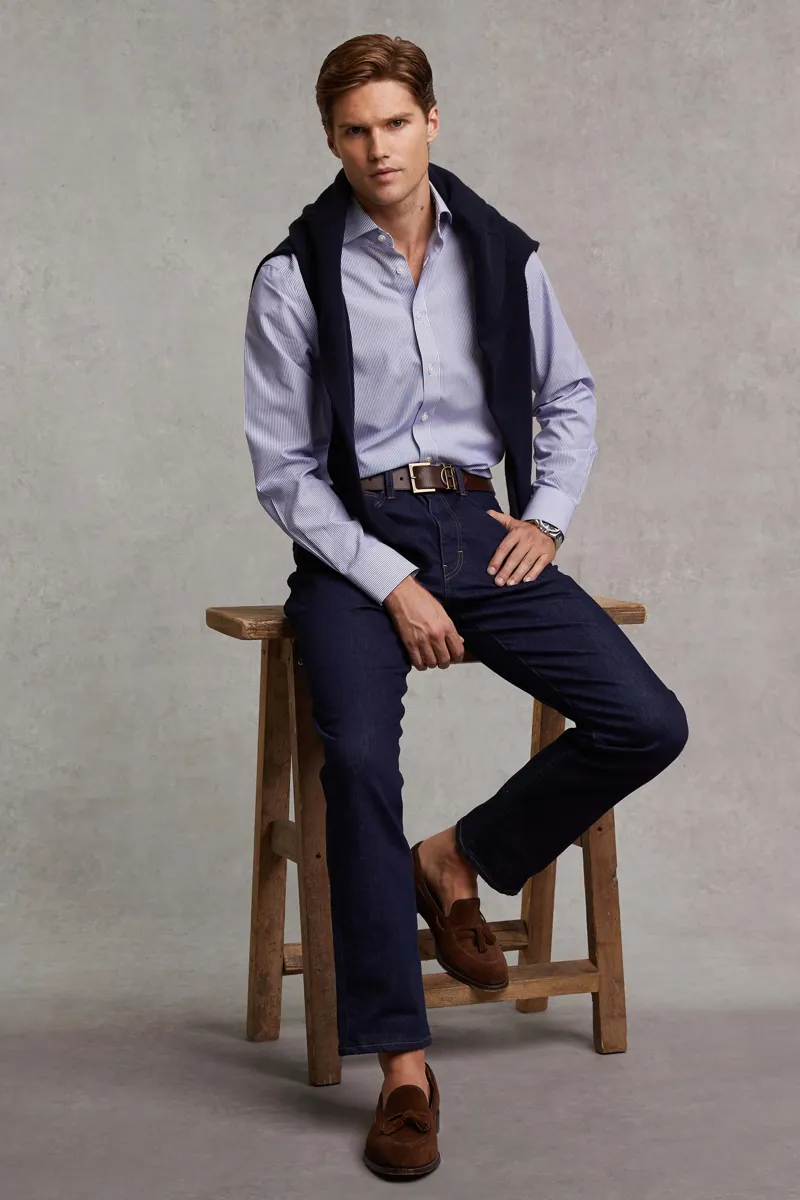 Holland Cooper Men's Classic Straight Jean Dark Indigo-2