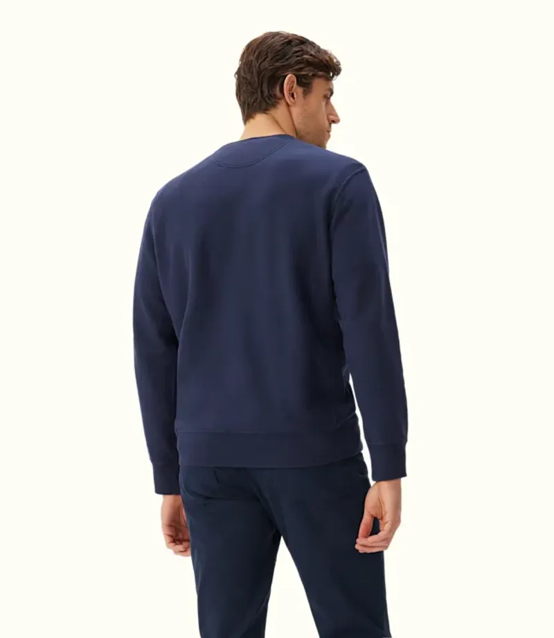 RM Williams Stencil Crew Neck Sweatshirt Midnight-4