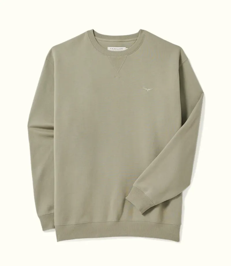 RM Williams Mini Longhorn Sweatshirt Tea Leaf-1