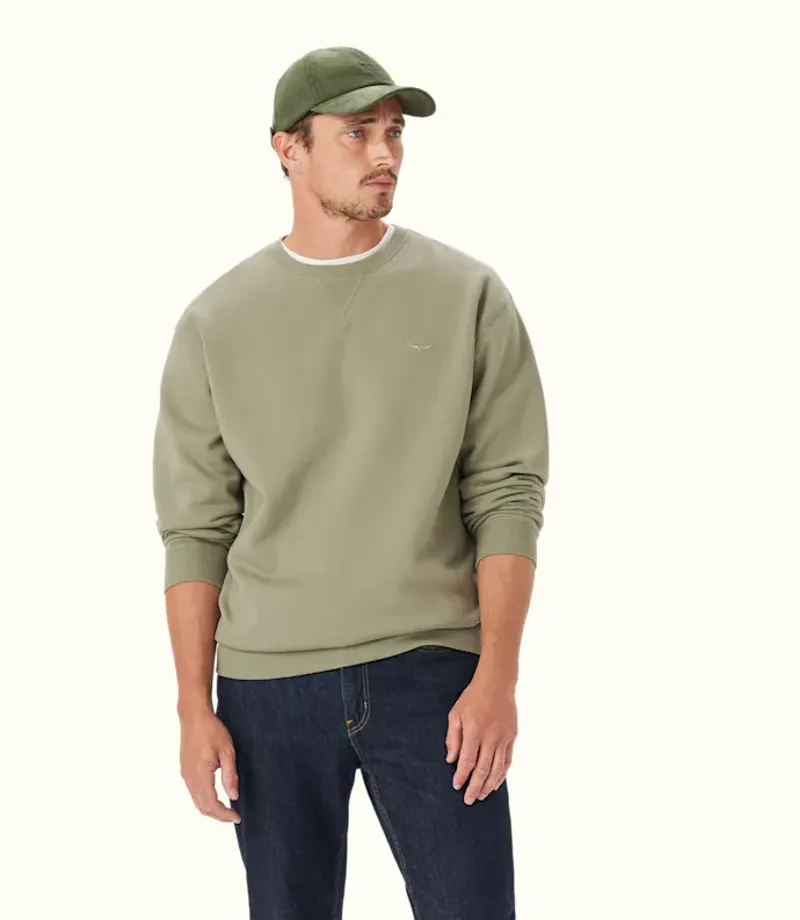 RM Williams Mini Longhorn Sweatshirt Tea Leaf-2