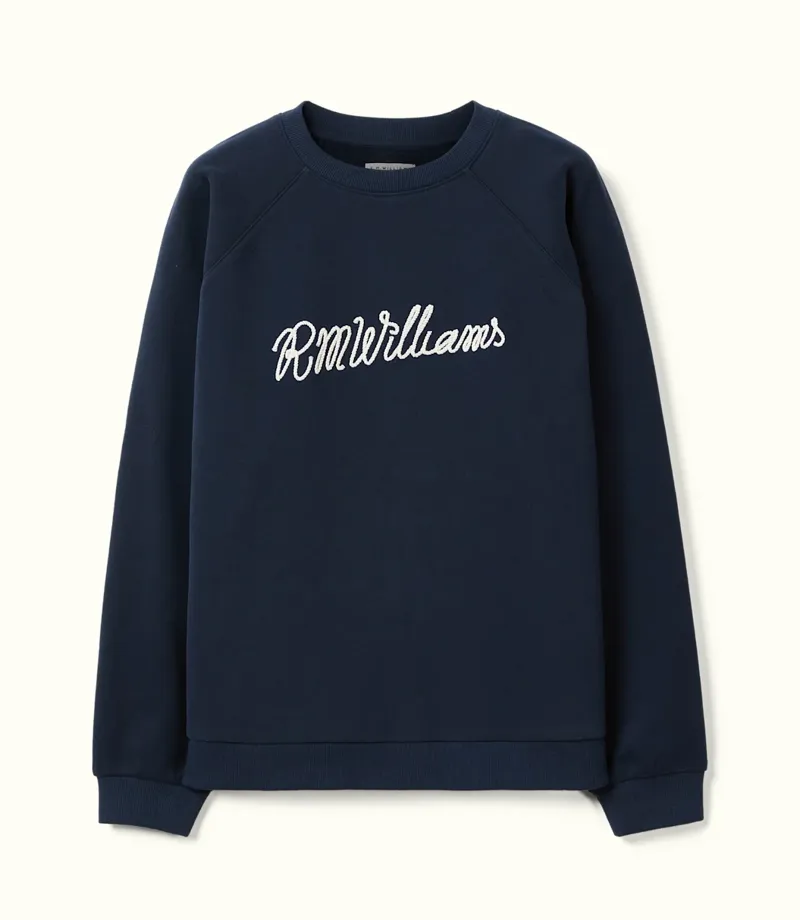 RM Williams Lasso Brushed Sweatshirt Navy