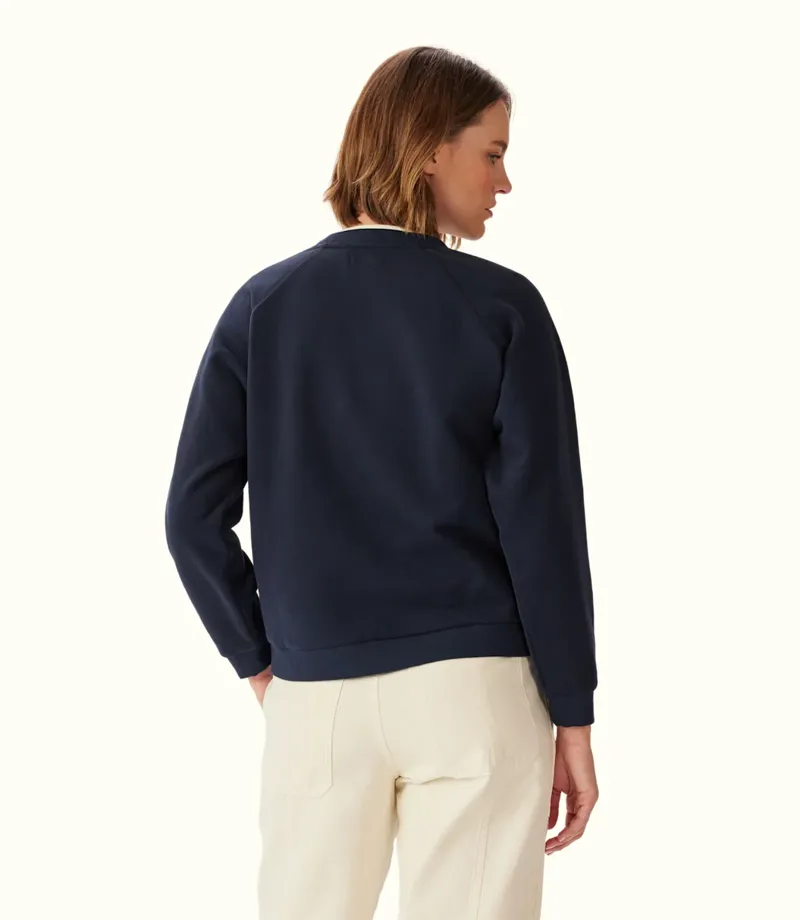 RM Williams Lasso Brushed Sweatshirt Navy-3
