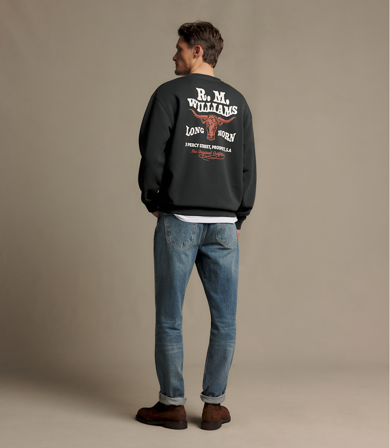 RM Williams Kandos Crew Vintage Black-5