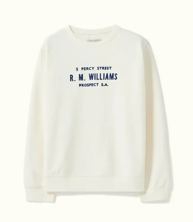 RM Williams Heritage Brushed Sweatshirt Ivory-1