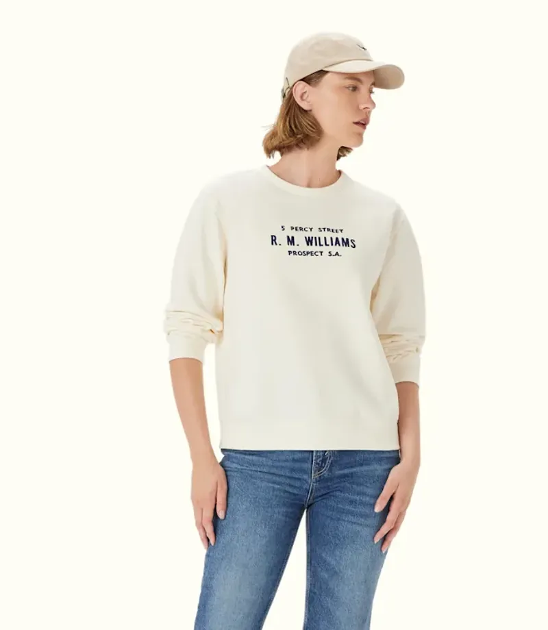 RM Williams Heritage Brushed Sweatshirt Ivory-2