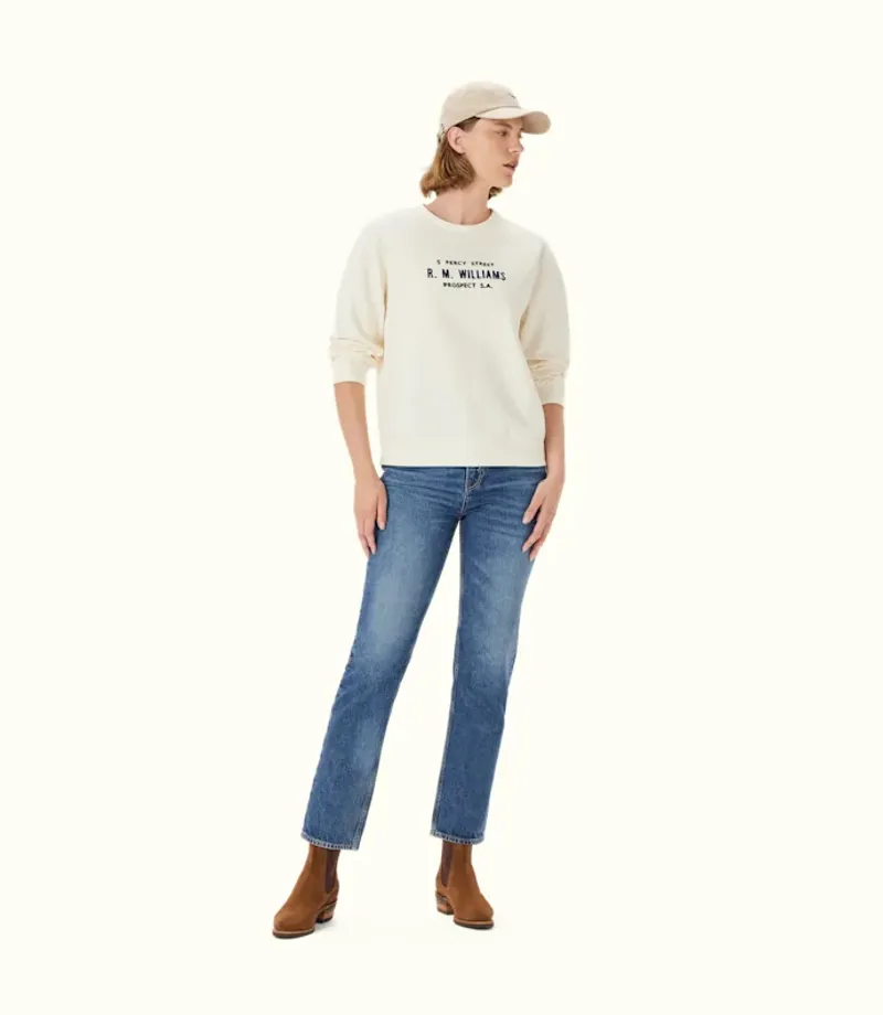 RM Williams Heritage Brushed Sweatshirt Ivory-3