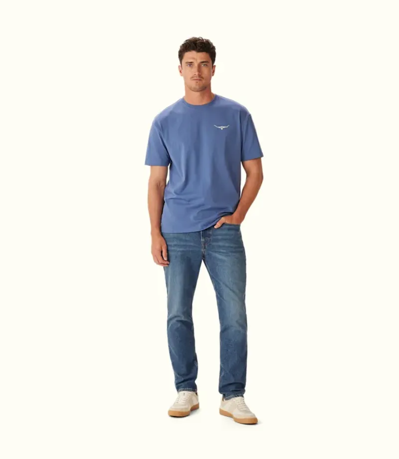 RM Williams 1932 T-Shirt Bright Blue-3