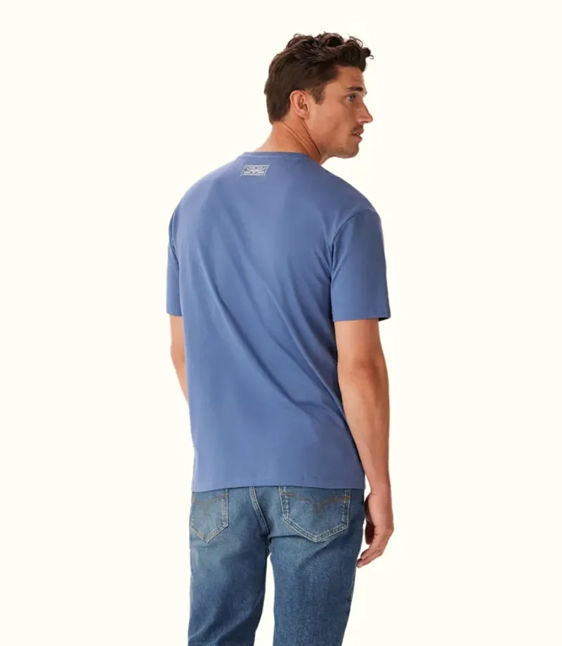 RM Williams 1932 T-Shirt Bright Blue-4