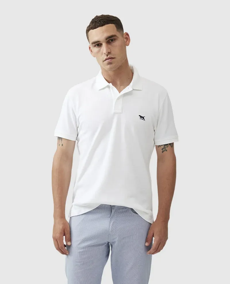Rodd and Gunn The Gunn Sports Fit Polo in Coconut-2