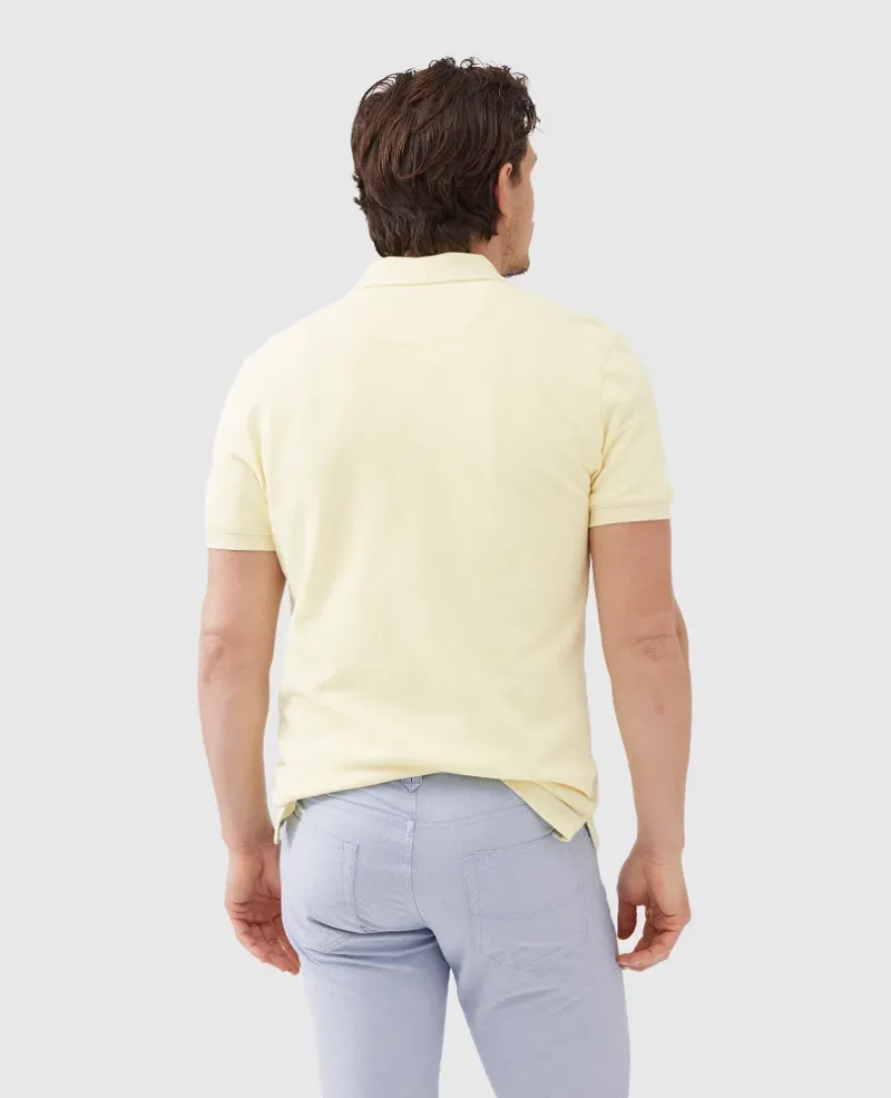 Rodd and Gunn The Gunn Sports Fit Polo in Lemon Myrtle-2