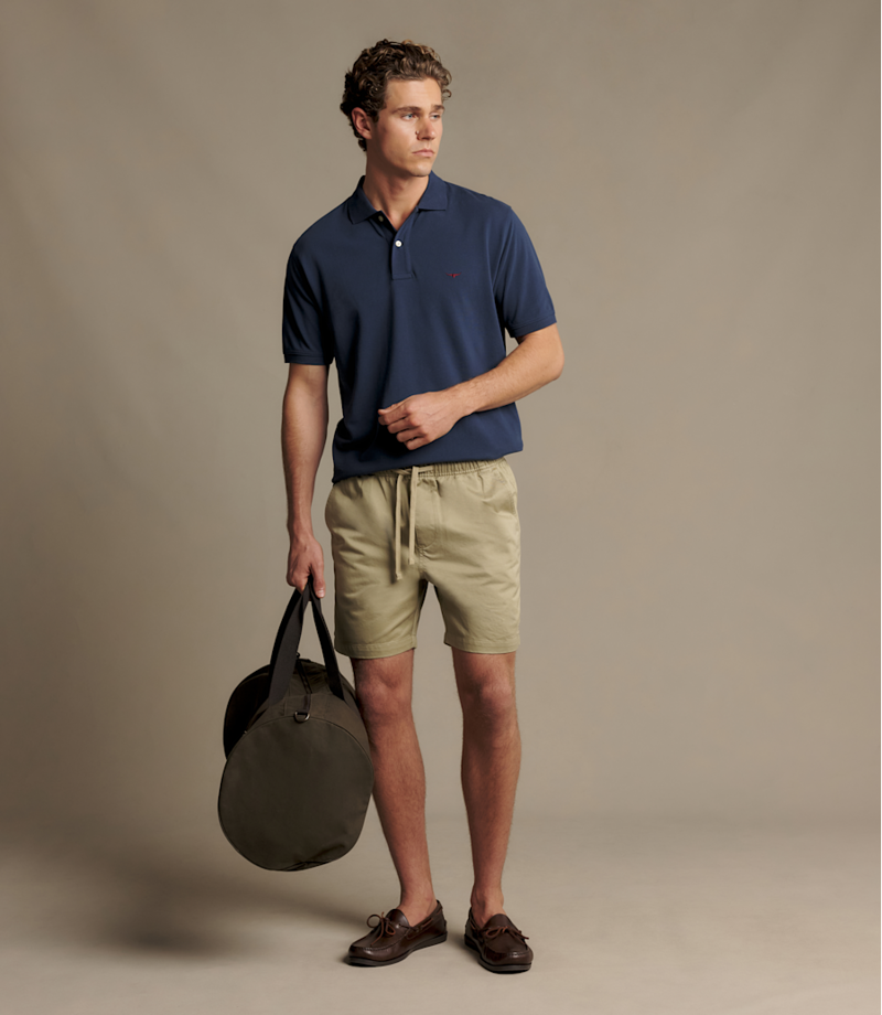 RM Williams Rod Polo in Worker Blue-2