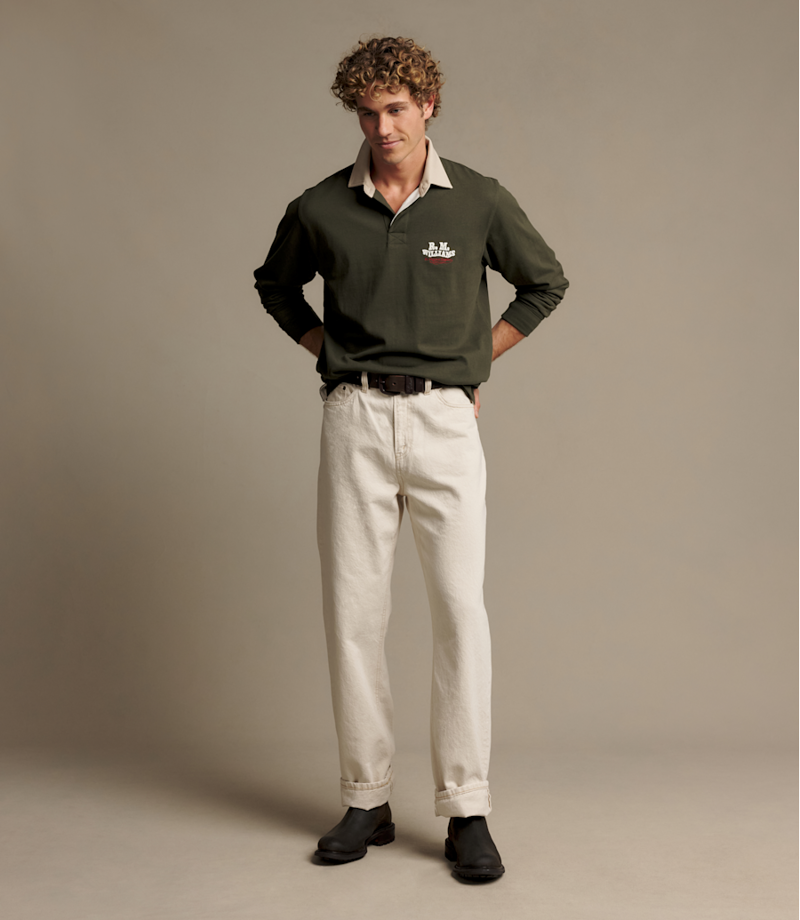 RM Williams Kandos Rugby in Dark Khaki-2